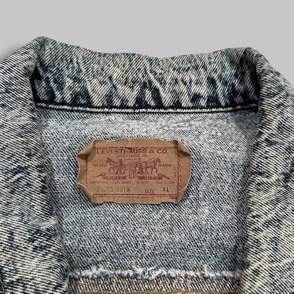 Levi’s Vintage Acid Wash Denim Trucker Jacket - Men’s Size XL